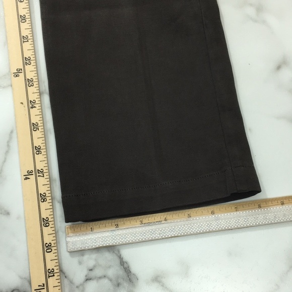 Eileen Fisher Straight Leg Pants Womens Small Gray Cotton - Picture 6 of 9